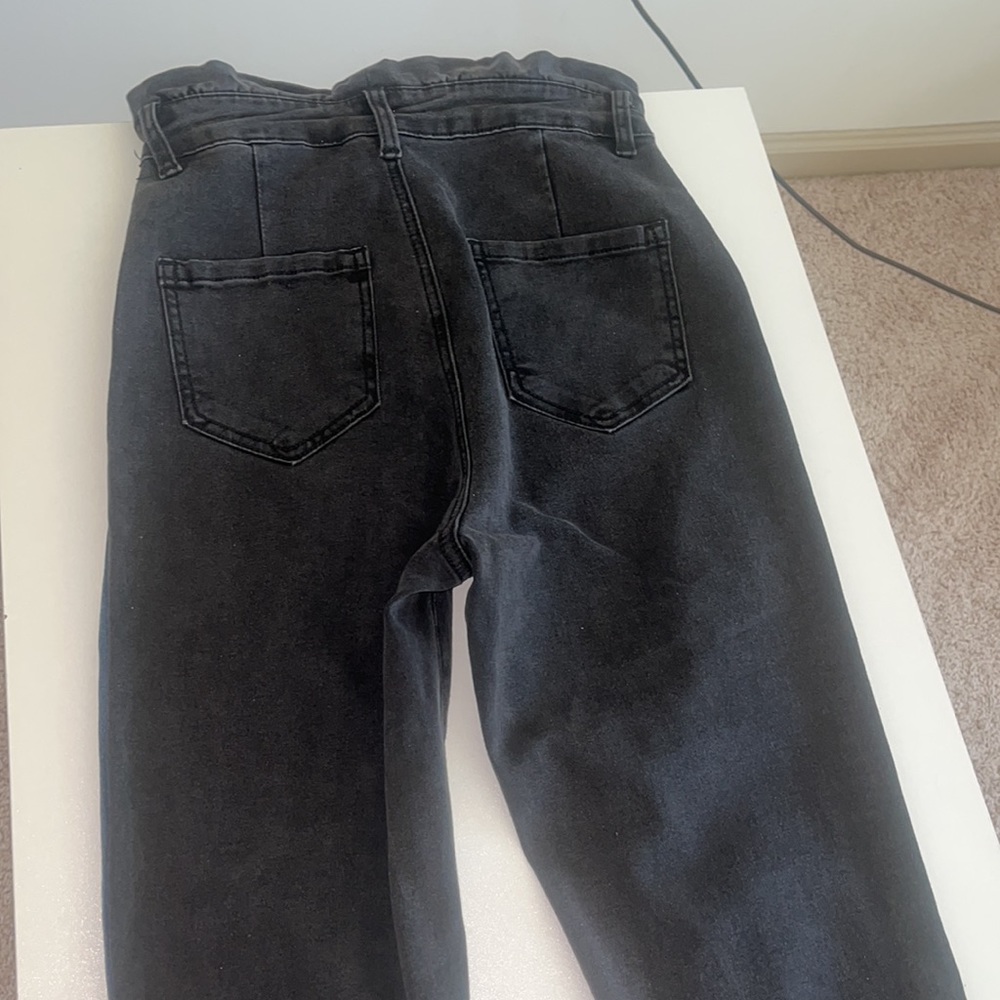 New never worn black and blue jean flare very stylish 🖤💙💎 - Picture 4 of 5